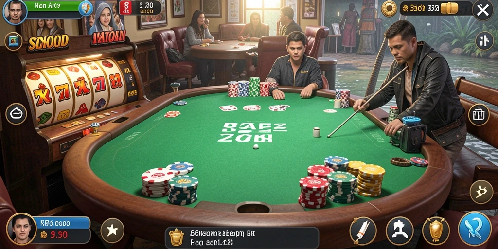 Leaderboard menampilkan peringkat pemain secara real-time.