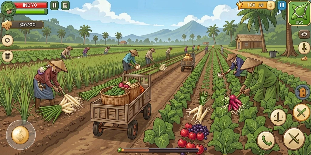 Ilustrasi gameplay yang mendebarkan dan kompetitif.
