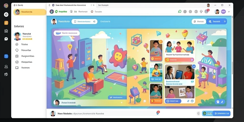 Fitur interaksi sosial yang menarik.